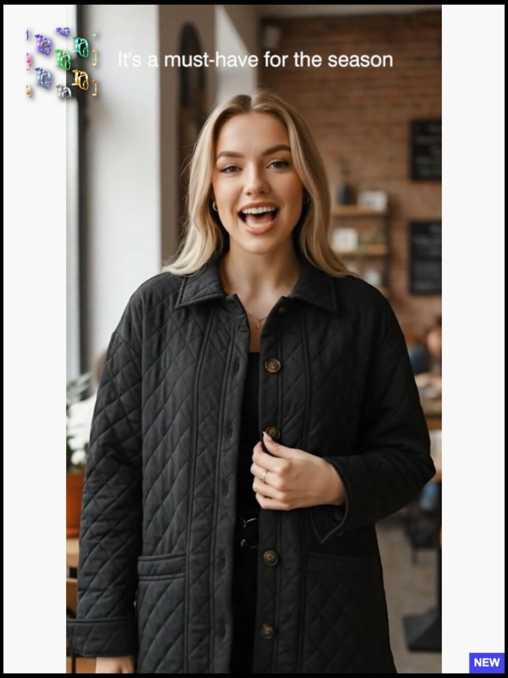 Casual Quilted Button Down Jacket Lightweight Long Sleeve with Pockets - Picture 6 of 7